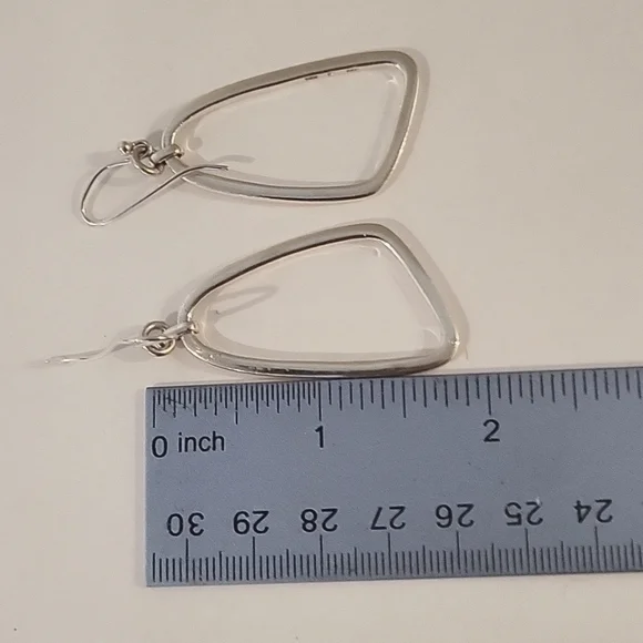 VTG Silpada 925 sterling silver signed geometric earrings! - Picture 8 of 11